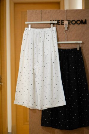 Polka Dot Wide Leg Trousers	波点垂感阔腿裤