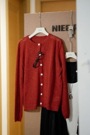 Pointelle Knit Cardigan	透气针织开衫